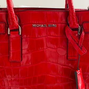 Women Handbag | Michael Kors | red-Crocodile print | lifestyle influencer